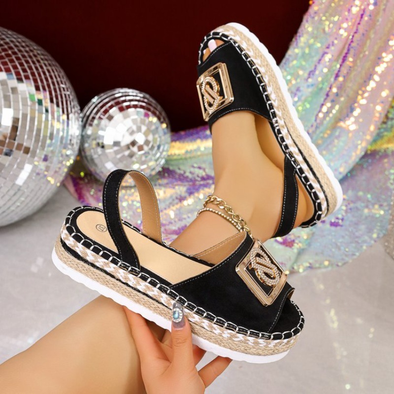 Wedge Espadrille Women - Sandal Espadrille Platform Wanita Sepatu Baru