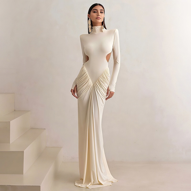 Gaun Panjang Wanita Tanpa Pung - Maxi Dress Halter ulasan dan harga