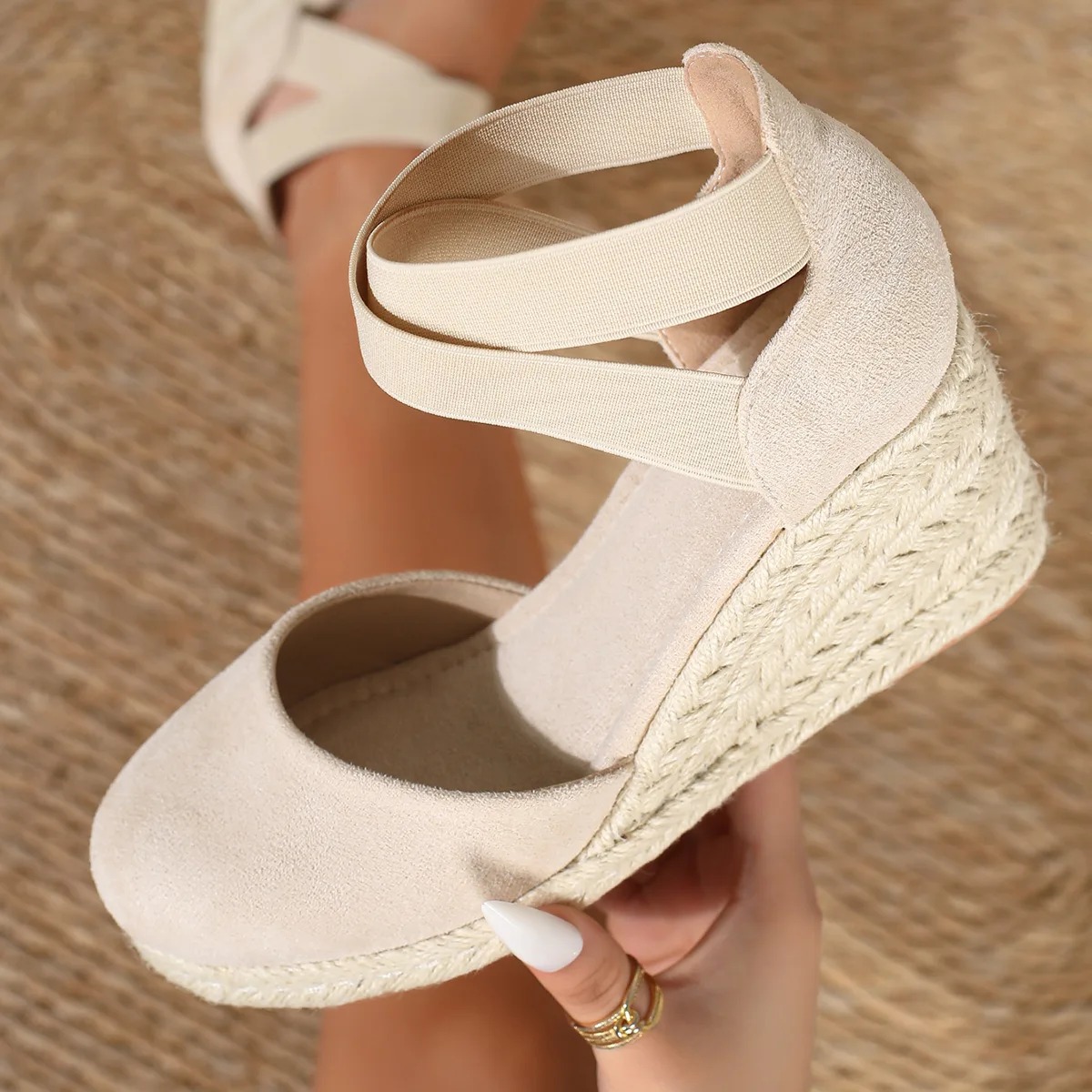 Sandal Wedges Espadrille Wanit - Wedge Espadrille Women ulasan dan harga