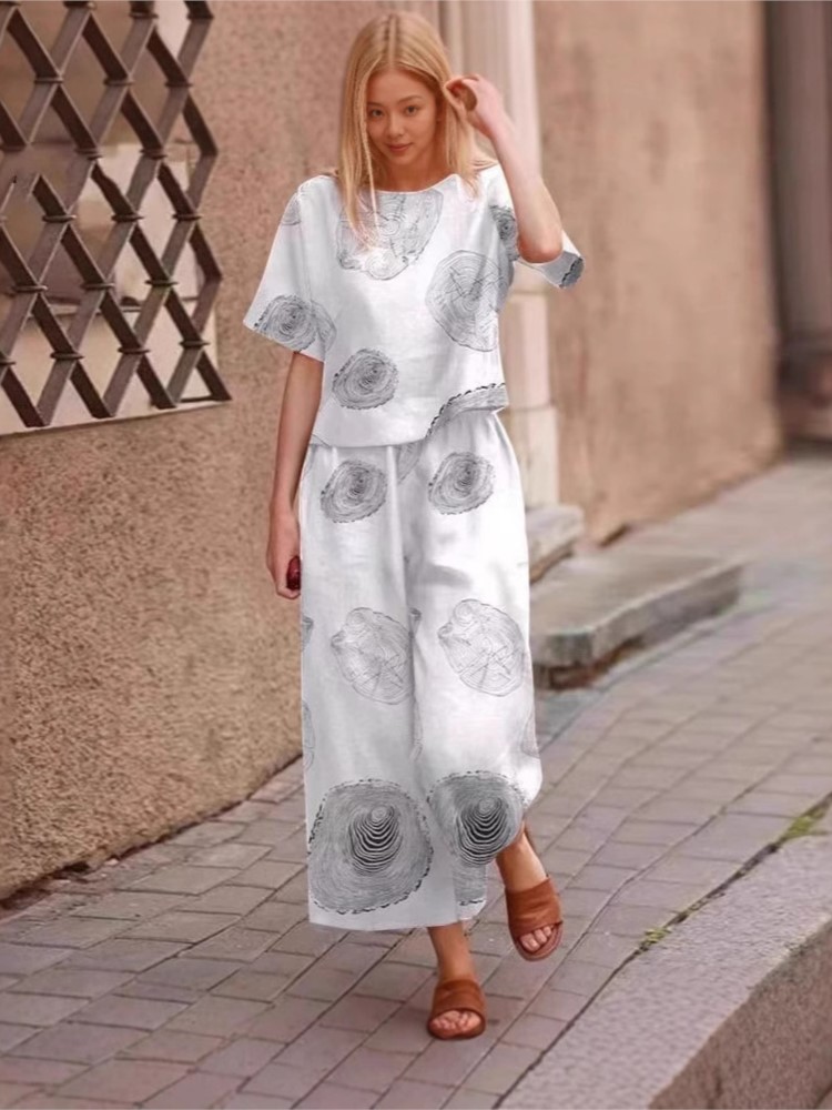2025 Musim Semi Musim Panas Ba - Linen Pant Wide ulasan dan harga