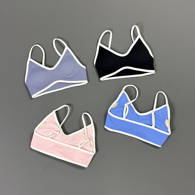 Bra Yoga Wanita Contrastline V - Crop Top Crochet ulasan dan harga