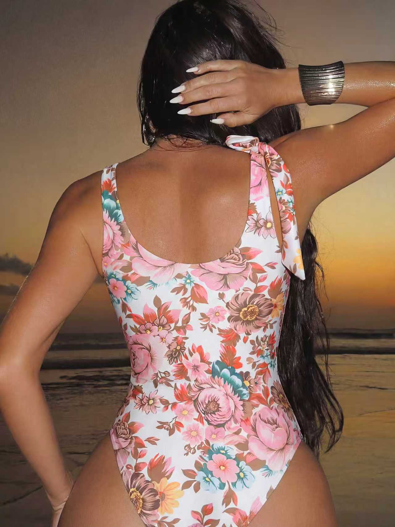 Baju Renang Wanita 2026 Motif  - Swimsuit Bikini Ruched ulasan dan harga