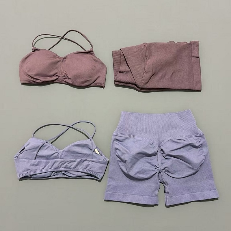 Set Olahraga Wanita 2 Potong V - Crop Top Crochet ulasan dan harga