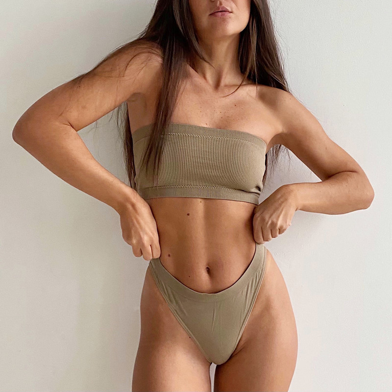 Bra Tanpa Tali Model Tube Top  - Crop Top Crochet ulasan dan harga