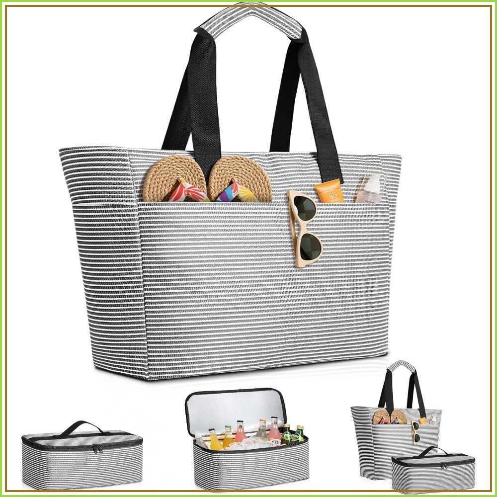 Tas Pantai dan Set Pendingin T - Tote Bag Beach ulasan dan harga