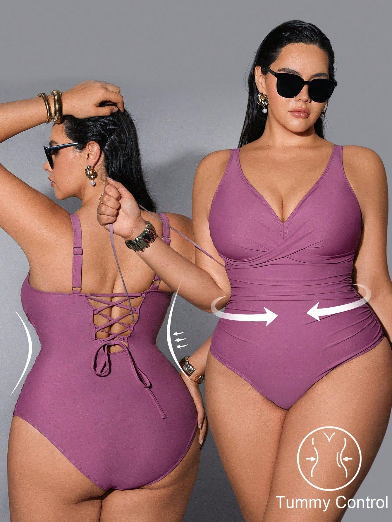 Baju Renang 2026 Wanita Ukuran - Swimsuit Bikini Ruched ulasan dan harga