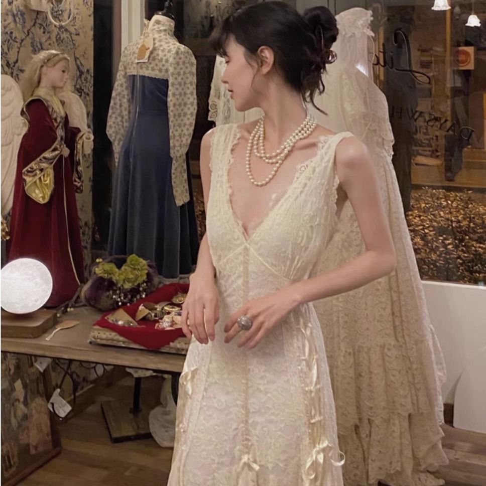Gaun Renda Gotik Gaun Maxi Sek - Maxi Dress Halter ulasan dan harga