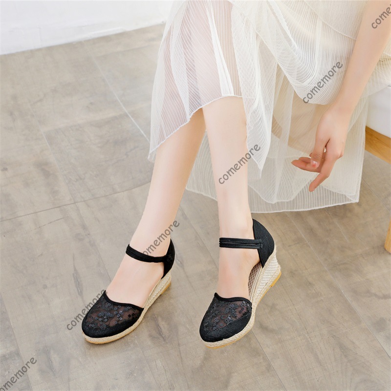 Sandal Wedges Espadrille Jarin - Wedge Espadrille Women ulasan dan harga