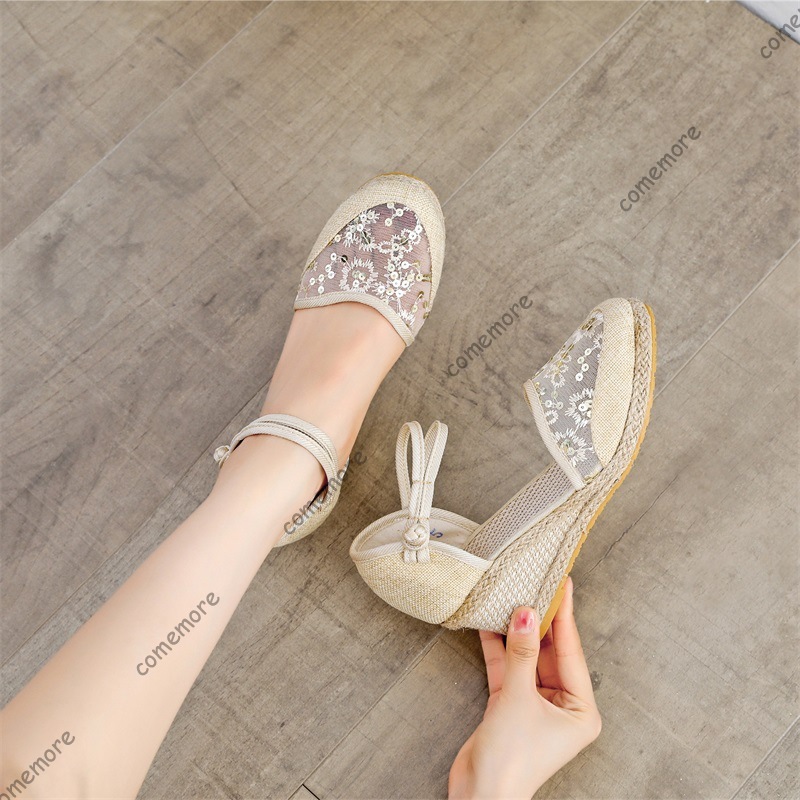Sandal Wedges Espadrille Jarin - Wedge Espadrille Women ulasan dan harga